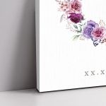 Πίνακας σε καμβά βάπτισης Στεφανάκι λουλουδιών Καμβάς τελαρωμένος Όψη 5