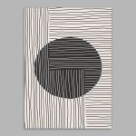 Lines over circles poster Frameless print View 15