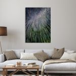 Canvas print Looking in the night sky