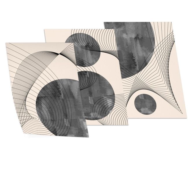 Mathematical lines αφίσα κάδρο τρίπτυχο  Αφίσα Όψη 15