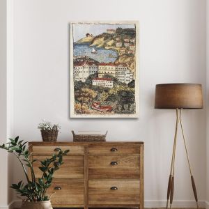 Canvas print Orchard by the river Theophilos Framed canvas View 1 2