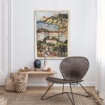 Canvas print Orchard by the river Theophilos Framed canvas View 3