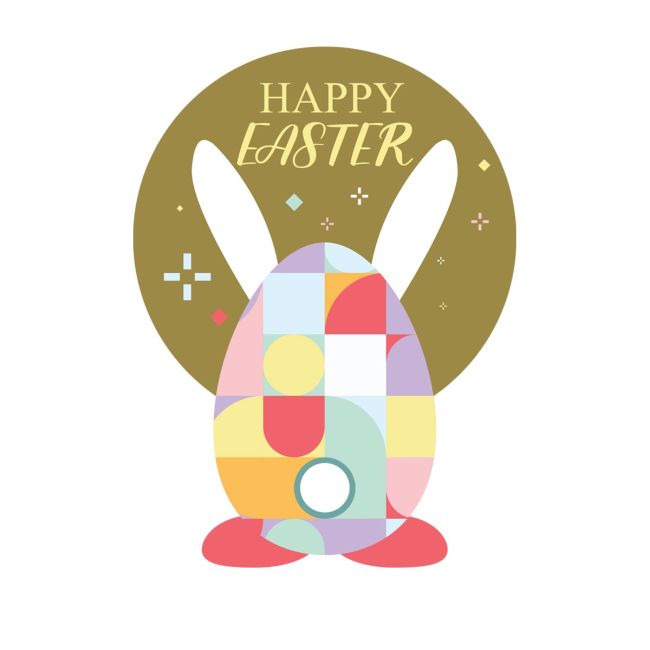 Window sticker Easter Floral Egg View 3