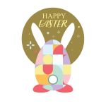 Window sticker Easter Floral Egg View 3