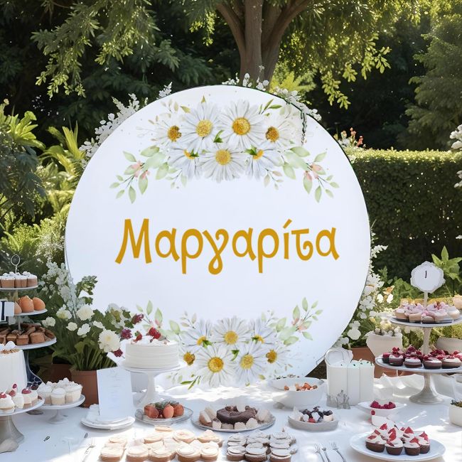 Wooden printed sign Daisies Printed wood (mdf) View 2