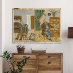 Canvas print The Seller Theophilοs Framed canvas View 1