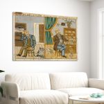Canvas print The Seller Theophilοs Framed canvas View 3