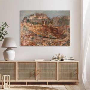 Canvas print The Lion Hunt Theophilοs Framed canvas View 1 2
