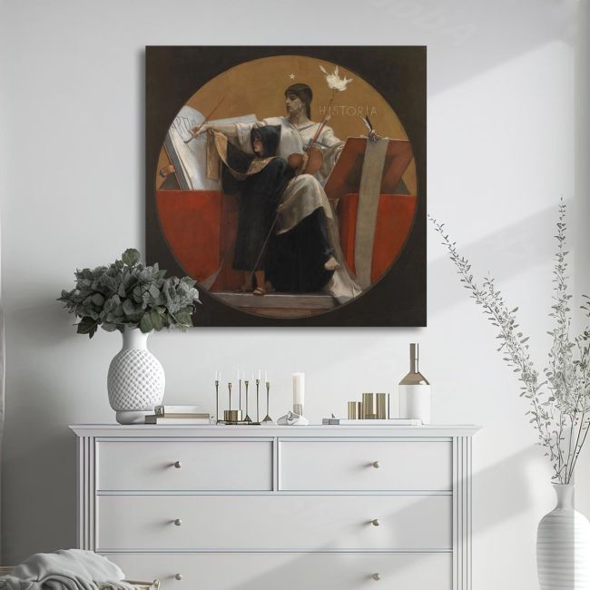 Canvas print History square Gyzis N. Framed canvas View 2