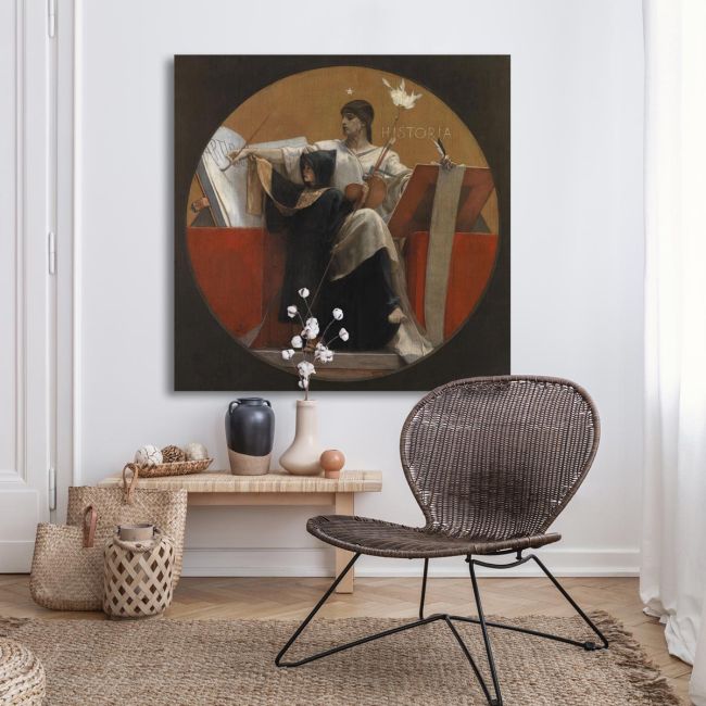 Canvas print History square Gyzis N. Framed canvas View 3