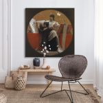 Canvas print History square Gyzis N. Framed canvas View 3