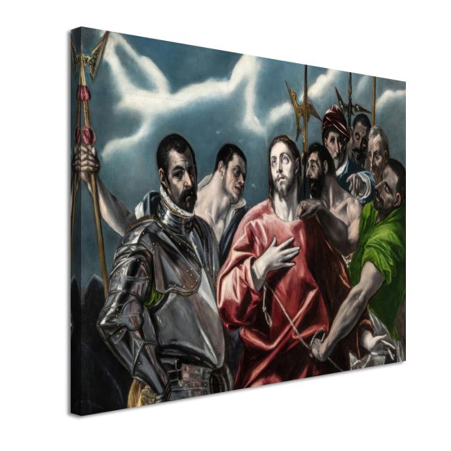 Πίνακας σε καμβά Η αποκάλυψη του Χριστού El Greco Καμβάς τελαρωμένος Όψη 4