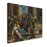 Canvas print Christ driving the money changers from the temple remastered El Greco Framed canvas View 4
