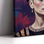 Canvas print Frida with a parrot Framed canvas View 5