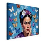 Canvas print Frida with butterflies Framed canvas View 4