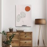 Canvas print Orange sum gray flower Framed canvas View 2