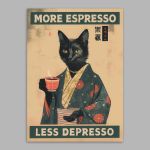 More espresso less depresso αφίσα κάδρο  Αφίσα Όψη 15