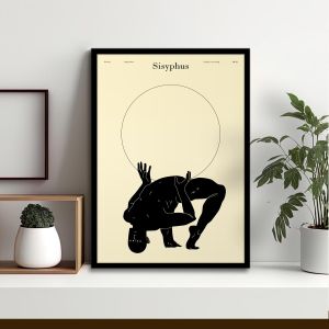 Sisyphus poster  Poster with black frame View 1