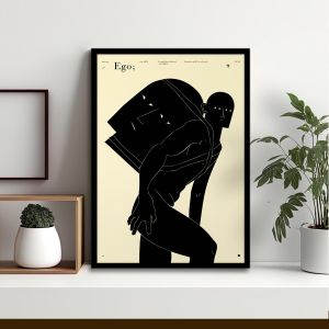 Ego poster  Poster with black frame View 1