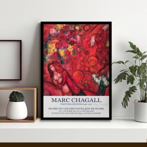 Αφίσα Έκθεσης Chagall Peintures Recentes 1967-1977  D αφίσα κάδρο  Αφίσα πόστερ με μαύρη κορνίζα Όψη 1