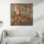 Canvas print Hercules and the Lernaean Hydra square Theofilos Framed canvas View 1