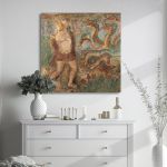 Canvas print Hercules and the Lernaean Hydra square Theofilos Framed canvas View 2