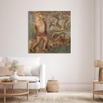 Canvas print Hercules and the Lernaean Hydra square Theofilos Framed canvas View 4
