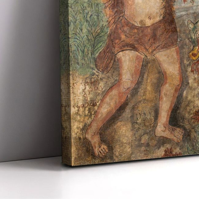 Canvas print Hercules and the Lernaean Hydra square Theofilos Framed canvas View 6