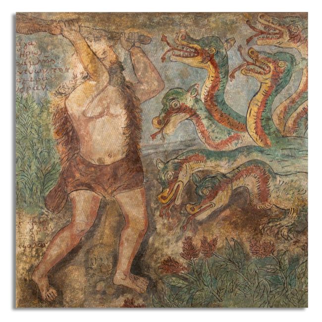 Canvas print Hercules and the Lernaean Hydra square Theofilos Framed canvas View 7