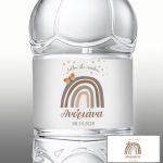 Αυτοκόλλητη ετικέτα Ουράνιο τόξο με πεταλούδα