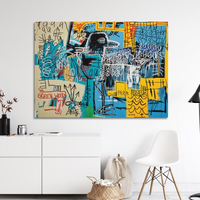 Πίνακας σε καμβά Neo expressionism bird Καμβάς τελαρωμένος Όψη 1