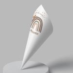 Paper candy cones butterfly and stars