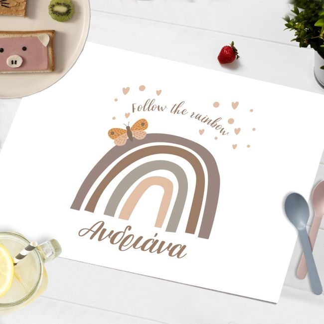 Disposable placemats, Fairy and mushroom