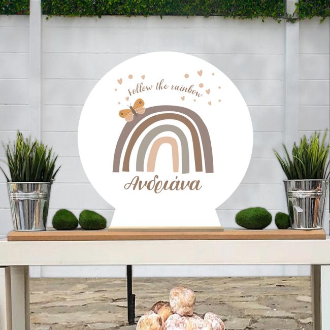 Wooden printed sign, Daisies