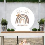 Wooden printed sign, Daisies