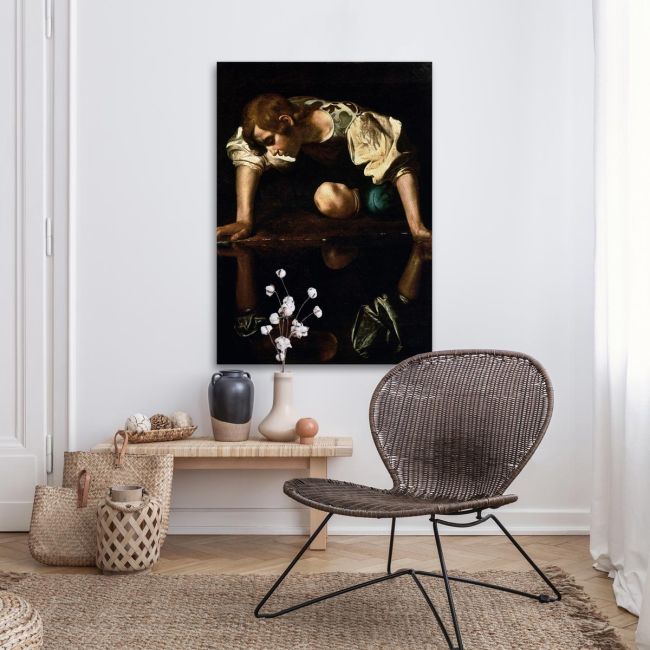 Canvas print Narcissus Caravaggio Framed canvas View 3