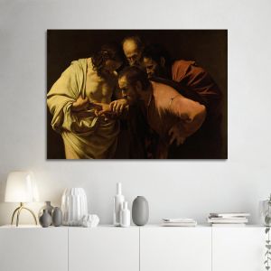 Canvas print The Doubting Thomas Caravaggio Framed canvas View 1