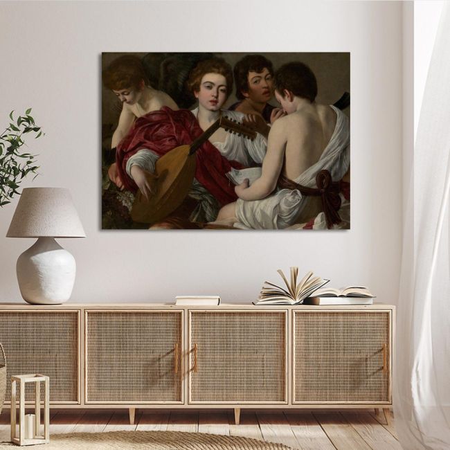 Canvas print Musicians Caravaggio Framed canvas View 2