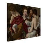 Canvas print Musicians Caravaggio Framed canvas View 4