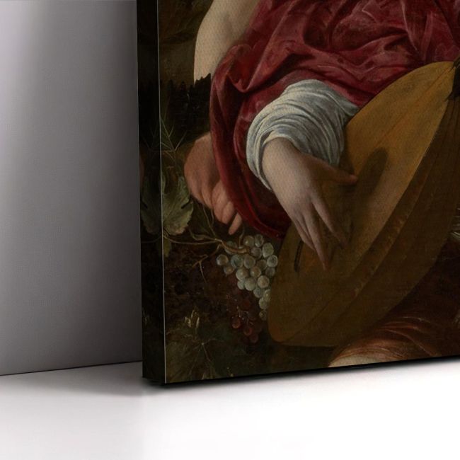 Πίνακας ζωγραφικής  Μουσικοί Caravaggio Καμβάς τελαρωμένος Όψη 5