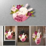 Window sticker, Watercolour Easter Bunny