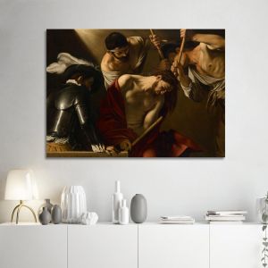 Πίνακας ζωγραφικής Το αγκάθινο στεφάνι Caravaggio Καμβάς τελαρωμένος Όψη 1