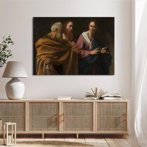 Πίνακας ζωγραφικής Το κάλεσμα των Αποστόλων Παύλου και Ανδρέα Caravaggio Καμβάς τελαρωμένος Όψη 1 2