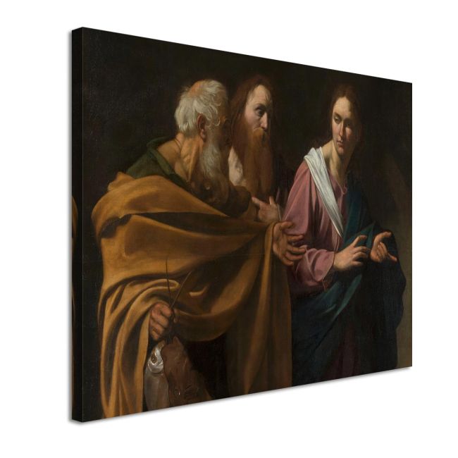 Canvas print The Calling of the Apostles Peter and Andrew Caravaggio Framed canvas View 4