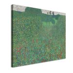 Πίνακας ζωγραφικής σε καμβά Flowering poppies οριζόντιο Klimt Gustav Καμβάς τελαρωμένος Όψη 4