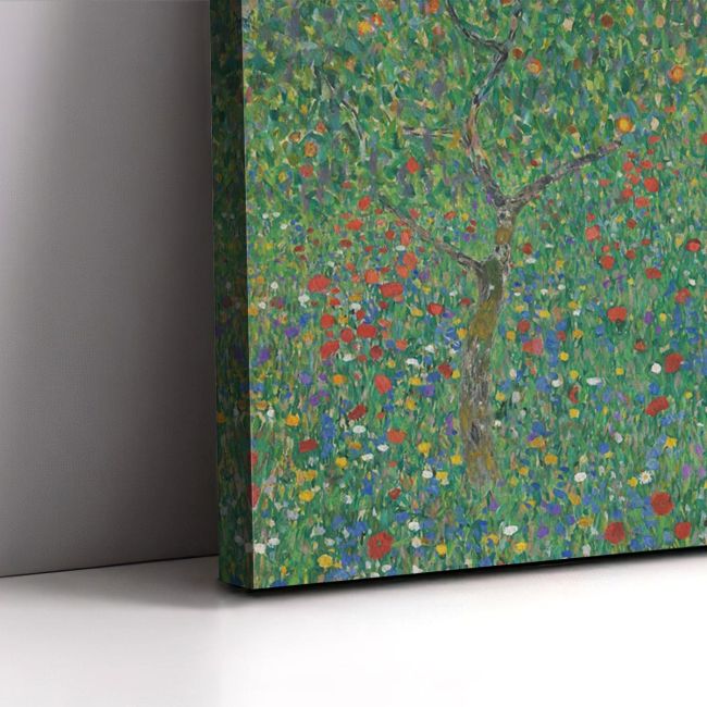 Πίνακας ζωγραφικής σε καμβά Flowering poppies οριζόντιο Klimt Gustav Καμβάς τελαρωμένος Όψη 5