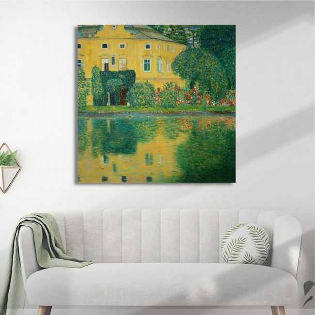 Πίνακας ζωγραφικής Castle Kammer at Attersee Klimt G. Καμβάς τελαρωμένος Όψη 1