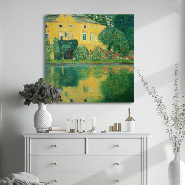 Canvas print Castle Kammer at Attersee Klimt G Framed canvas View 2