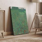 Canvas Flowering poppies vertical Klimt G. Framed canvas View 4