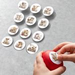 Egg Stickers fantastic Easter animals art1 set of 12 pcs. A5  15x21 View 1